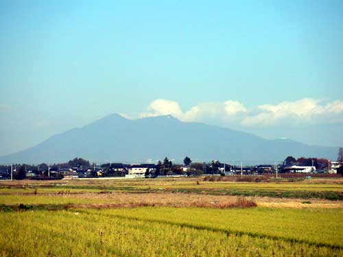 ２２km付近　筑波山を望む