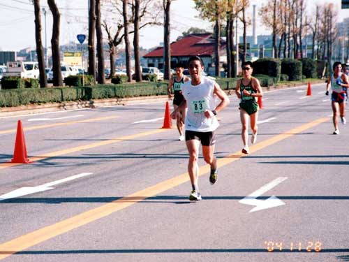 苦しさつのる３６km
