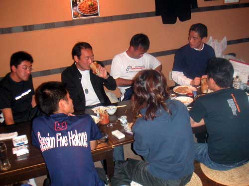河口湖組・その他と合流大宴会